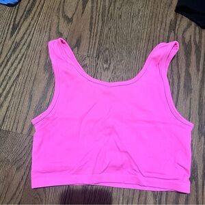 Aerie Real Neon Pink Free Tank Top Bralette